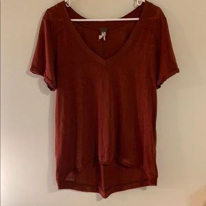 Free People Burnt Orange T